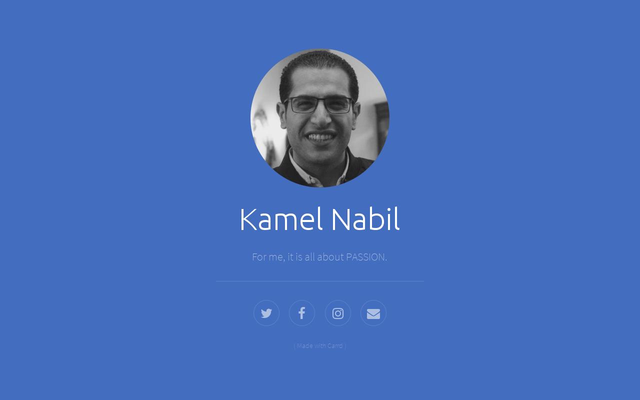 Carrd profile picture for @kamel
